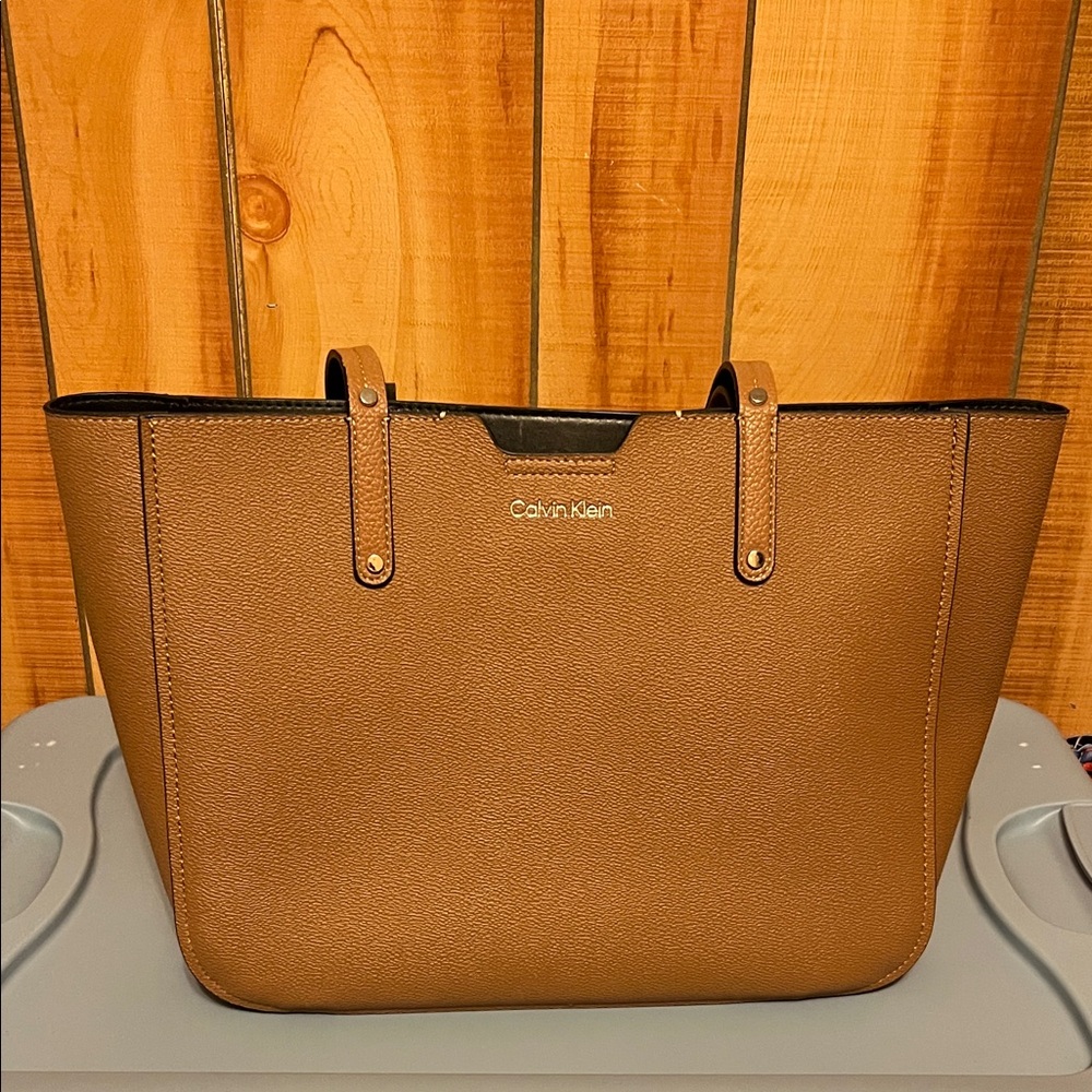 Calvin Klein Tan Tote Bag